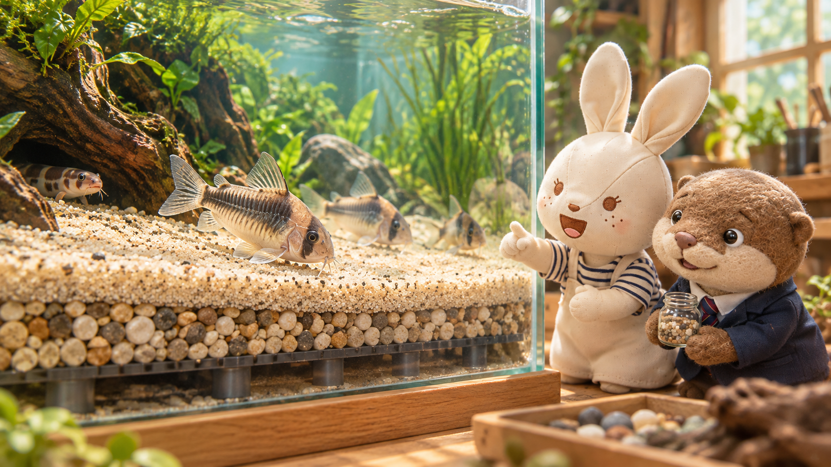 底砂選び｜魚の暮らしと掃除から考える